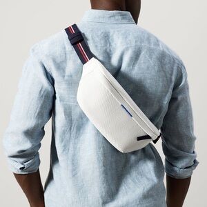 ROTHY'S x Evian Belt Hip “the Sling” Bag White + Rothy's Zipper Dust bag NWT